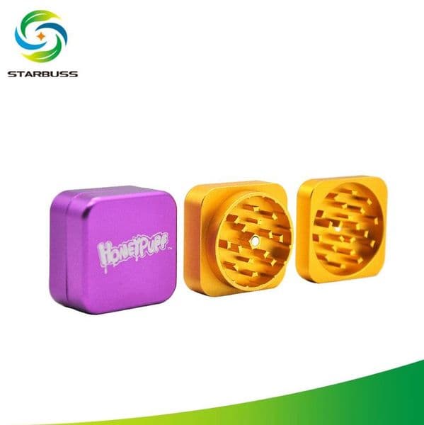 Smoking Pipes Aluminum Alloy New Smoke Grinder Aluminum Material Diameter 47mm Two Layer Grinder