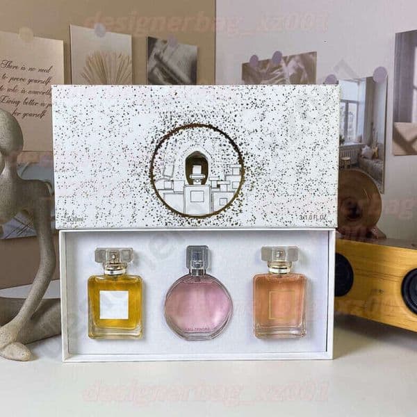 Channel CHAN Cocochannel Perfume Hanneled Formal Charming Original Quality Eau 100ml Girl Pink Bottle Women Spray Good Smell Long Lasting Light Blue 50ml 3*30ml