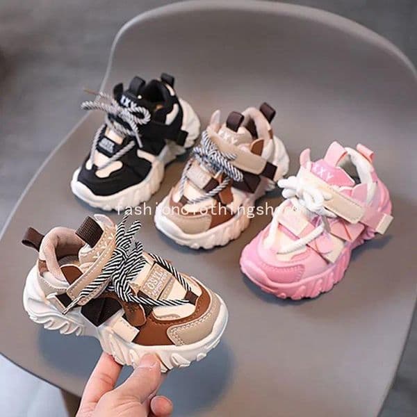 Autumn Children's Sneakers Boys New Fashion Design Kid Sport Shoes Girls Non-slip Casual Shoes Happysteps Student Shoes Toddler Shoes