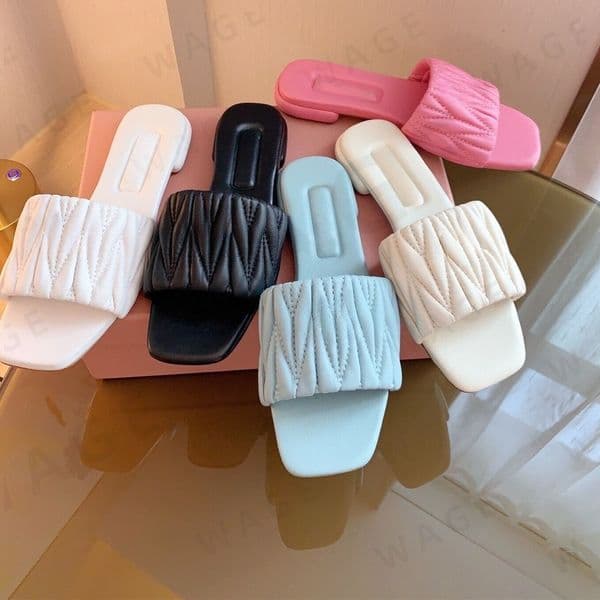 Square Toe One-Strap Sandals Women Summer 2026 Casual Versatile Outdoor Flat Flip Flops, Beach Slides, Fashion Footwear, Quick Shipping-2