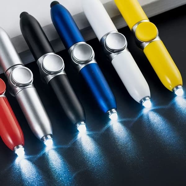 Festive LED-Rotated Ballpoint Writer Tool Ergonomic Design for All Occasions