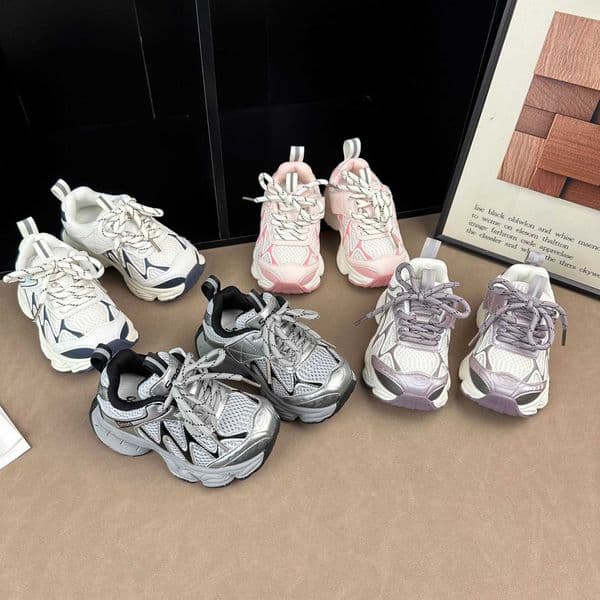 Childrens shoes girls sneakers kids dad shoes 2026 spring and autumn new breathable non-slip mesh shoes boys running shoes Q260408