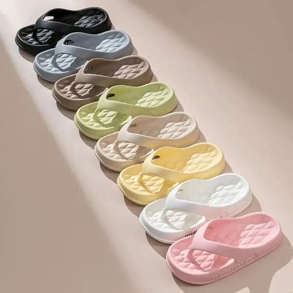 Womens Platform Non-slip Slippers Solid Color Indoor Flip FlopsWomens Footwear ZYT2438260407BJ