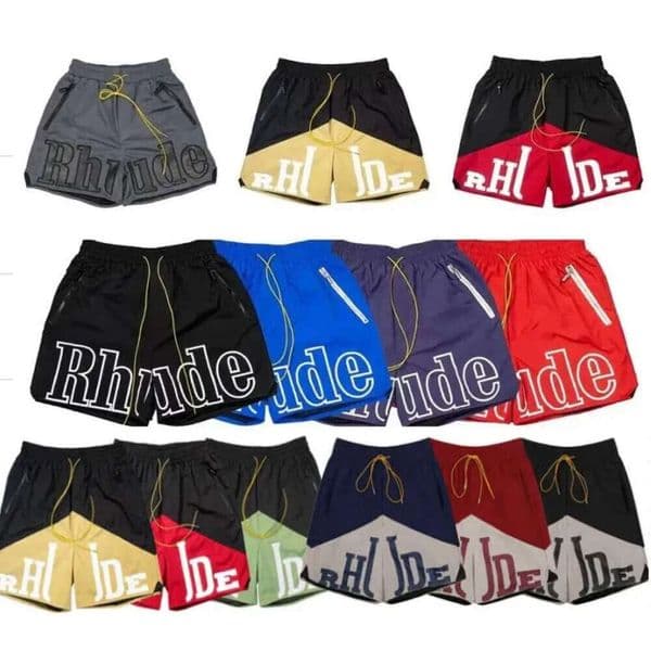 Rude Designer Men's Shorts Summer Fashion Beach Streetwear Men High Quality Street Rhdue Sport Set Fighter Athletic Shorts Pants Mens Loose Short Size S-Xl Bfd
