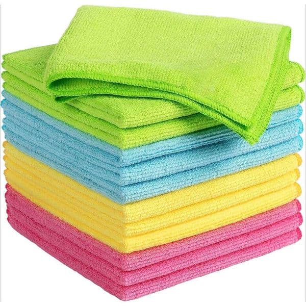 Dual-Sided Microfiber Towels Cars Interior Detailing Towel x 12 inch 500GSM Cleaning Rags for Car, Kitchen and Window 26Y0409