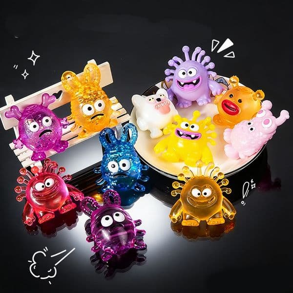 2026 New Small Monster Stress Relieving Pinching Garlic Maltose Stress Relieving Toy Factory Wholesale in Stock Free Shipping Fees
