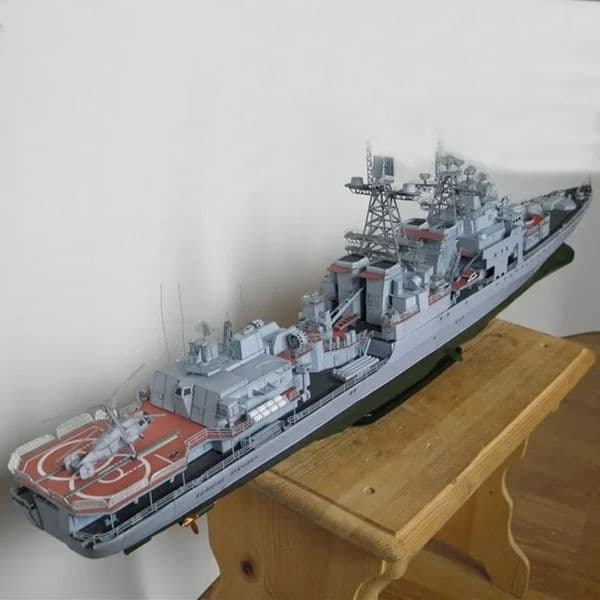 82cm DIY Paper Craft 1200 Harlem version battle cruiser Scharnhorst 3D paper model puzzle Toy Boat Ship Funny Gifts home decor 260408