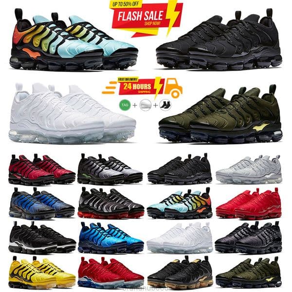 2026 Designer Plus TNs Running Shoes For Men Women Black Electric Green Metallic Gold Triple White Black Ash Blue Man Sports Sneakers Trainers CT1094-102