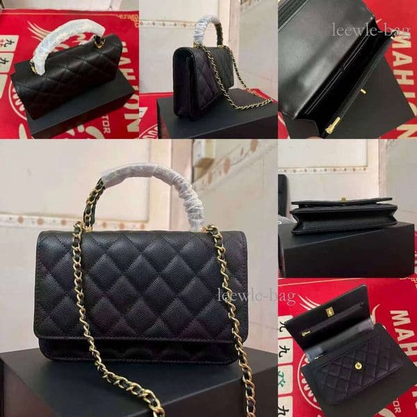 10A Top Quality Handheld and Shoulder Strap Wallet Made of Genuine Leather with Box card holder wallet women X070
