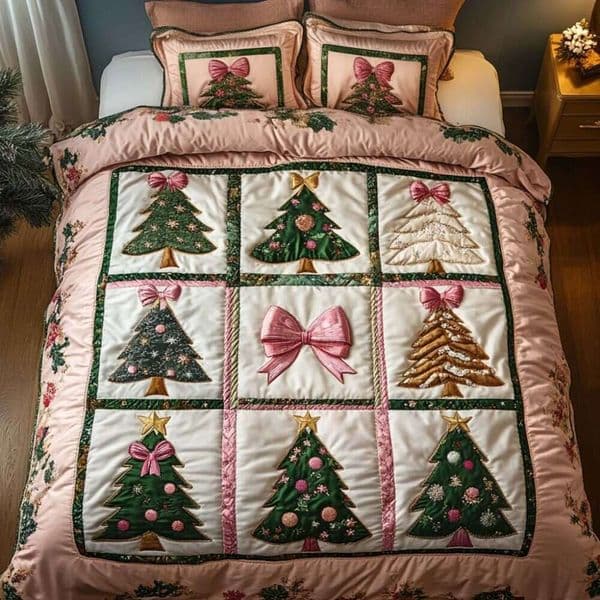2026 New 3Pcs Purple Heart Floral Bedspread Set 3D Digital Print Quilted Bed Cover Home Bedding For Wholesale Designer