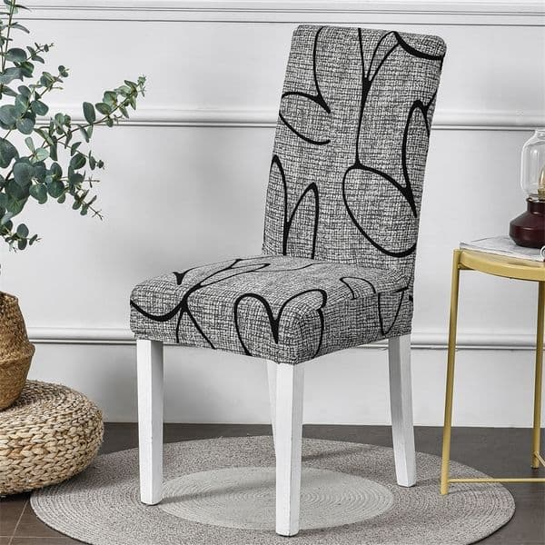 1/2/4/6pc Spandex Chair Cover Elastic Home Restarant Elastic Floral Printed Chair Slipcover Polyester Stretch Fabric Chair Cover 260402ww
