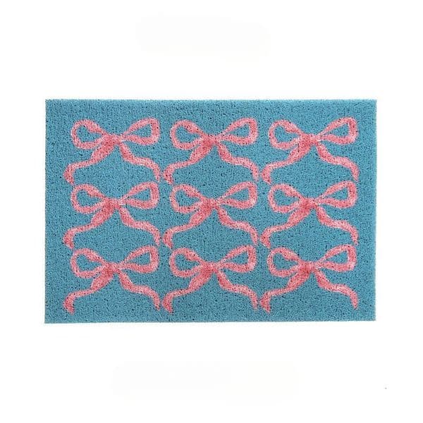 Cute butterfly knot silk ring floor mat for entrance door dust-proof and dirt resistant can be cut and padded 260325