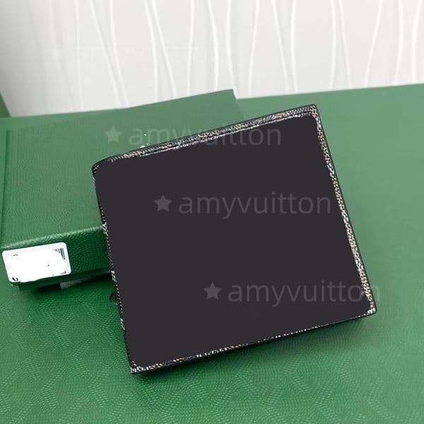 Luxury Standard Wallet for Men Designer Genuine Leather Wallets Foldable Opening and Closing Houndstooth Coin Purse with Brand box