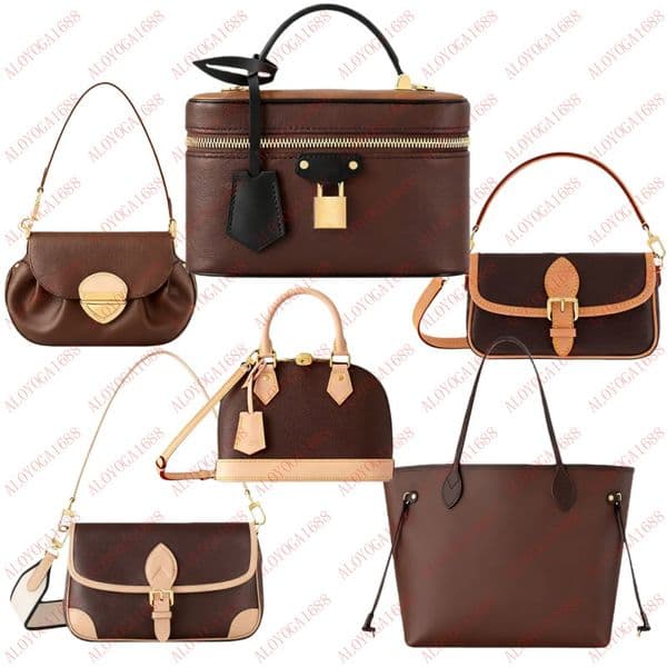 Designer Bags For Women Highest Quality Luxury Womens Shoulder Bag Leather Trends Classic Old Flower Ladies Crossbody 10A Quality Chain Purses Tote Bags No Box
