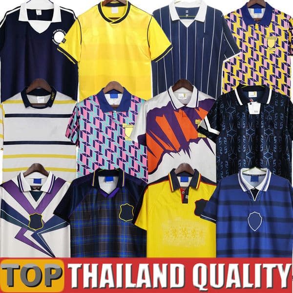 Scotland Soccer Jerseys Retro classic Vintage Leisure Football Shirt 1988 89 90 91 92 93 94 95 96 97 98 99 1978 1986 1982 2002 FINAL top uniform
