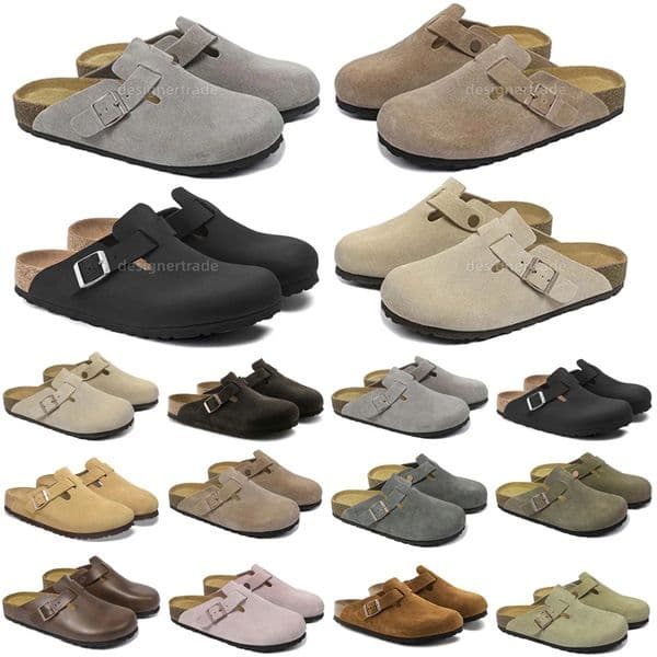 Designer Clogs Sandals Clog Slides Mules Women Men Slippers Comfort Cork Flat Summer Slide Beach Casual Stylish Slides Outdoor Shoes Black Brown Grey Tan Flip Flops