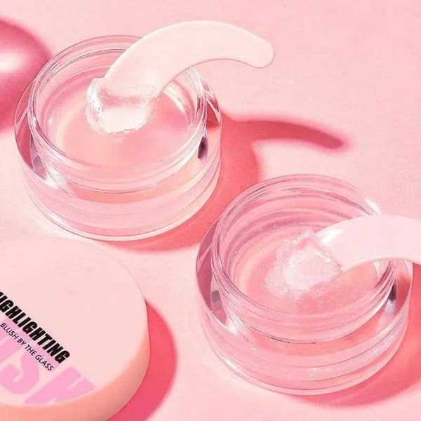 10g Glassy B Gel Temperature Changing Color Peach Cheek Tint Clear Glitter Long Lasting Makeup Rouge Eyeshadow Make Up Tool W251203