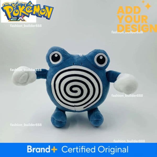 Pokemon Doll 16Cm Small Tadpole Mosquito Repellent Frog Evolution Version Plush Doll Toy Hot Sell