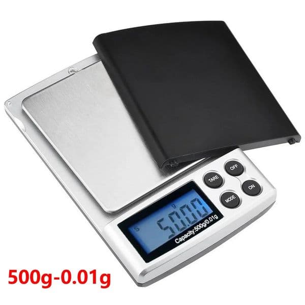 500g/200gx001g Mini Digital Pocket Scales LCD Display for Diamond Weighting Gram Weight Scales Jewelry Scale Kitchen Scales 260407BJ