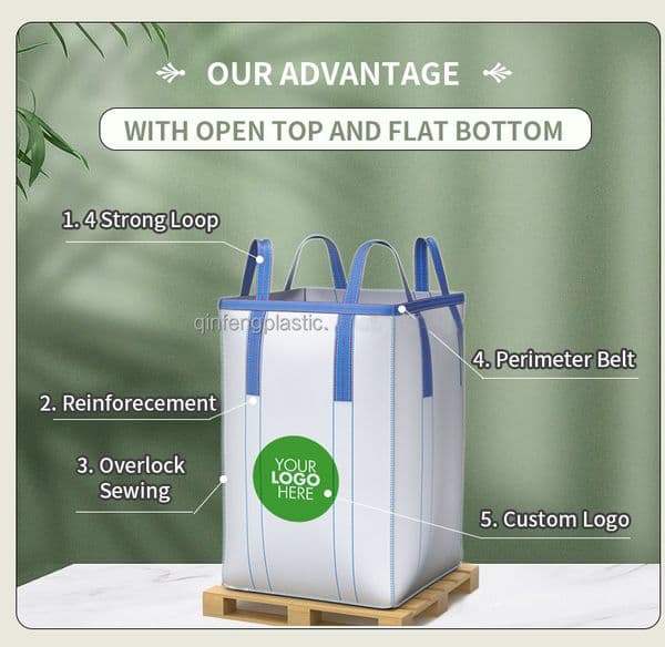 1 5 ton fibc big bag 1500kg heavy duty jumbo bag pp bulk bag for industrial mining construction