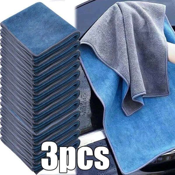 Double-sided Drying Cloth Microfiber Towel Thicken for Car Care Household Window Bathroom Cleaning Rags 30/40/60/75cm 26Y0409