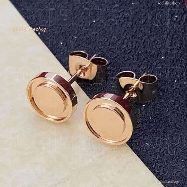 Carter For Designer Style Extravagant Studs Classic Simple Carts Earring Steel Silver Letter Elagant Women Stud Love Earrings 640
