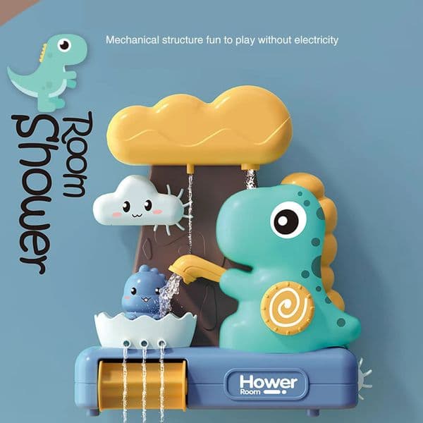 Baby Bath Toys for Kids Cartoon Dinosaur Suction Cup Toddlers Animal Sprinkler Waterwheel Water Spray Toy 260408BY