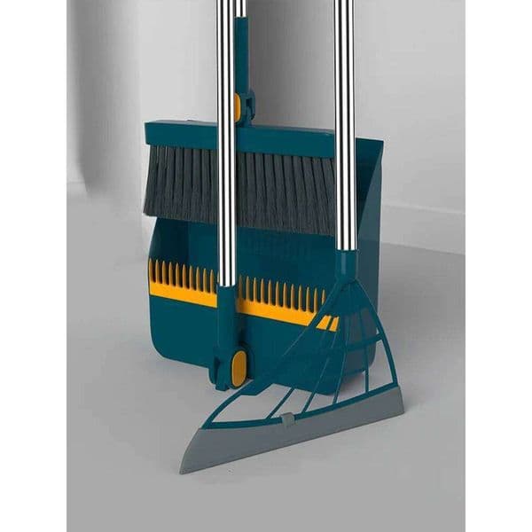 Wiper Hair Broom Combination Cleaner Sweeper Foldable Dustpan Set with Extendable Broomstick Cleaning Tools Dustpans 26Y0408