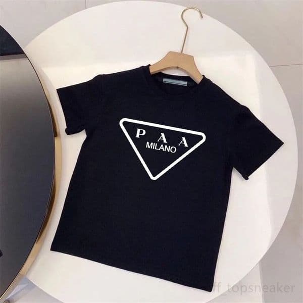 P Brand Designer T-shirt Luxury Kids T-shirts Classic Letter Boys Girls T Shirt Print Cute Children Short Sleeves -8 Cotton Sports Fashion Tee 120-160