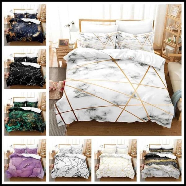 Luxury art Designer Luxury Marble Down Large Double King Bedding Geometric Comfort Mens Adult And Childrens Duvet Cover Set Shipping 17
