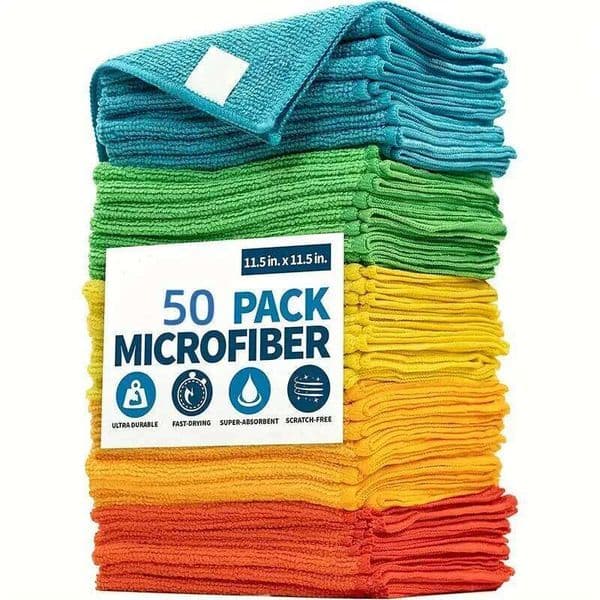 20/10/5/3pcs Microfiber Kitchen Bathroom Dishwashing Cloth Household Rag Cleaning Durable Absorbent Towel 26Y0409