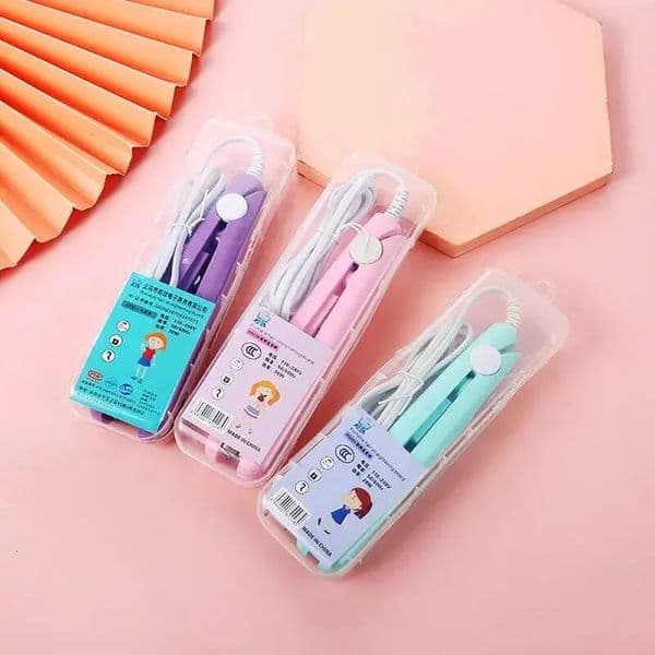 Curling Iron Mini Hair Straightener Iron Ceramic Straightening Styling Tools Hair Curler Flat Iron Beard Straightener 260409BJ