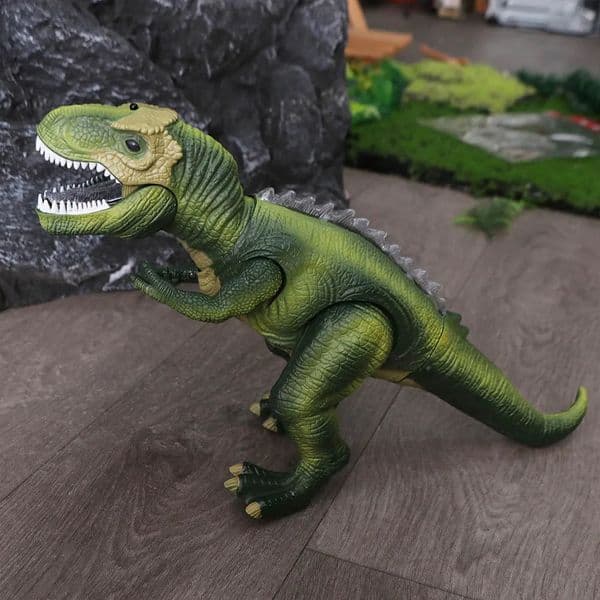 Inertial Sliding RC Dinosaur Car Toys Plastic Cartoon Remote Control Robot Toys Durable Portable Simulation T-Rex Toys 260408