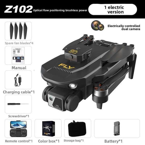 Z102 Drone HD Aerial Shooting Quadcopter 360° Smart Obstacle Avoidance Brushless Motor Remote Control Aircraft For Hobbyists Kuhangxin