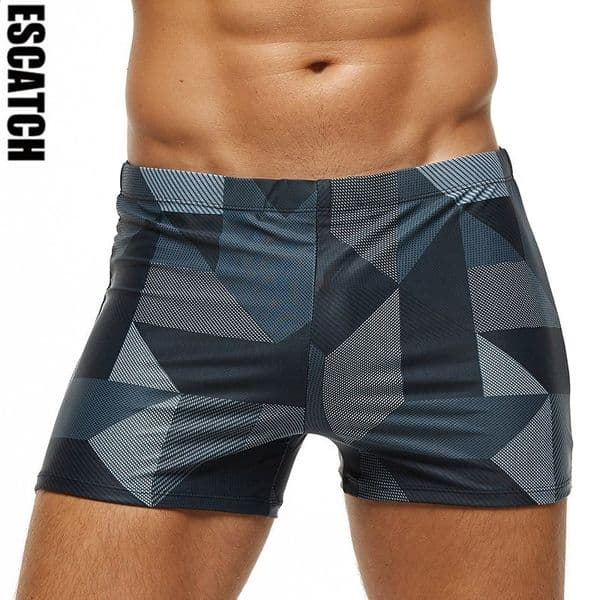 ESCATCH 2023 Arrivals Men Swimwear Plus Size Fashion Printed Swimsuit Male High Quality Elastic Swim Trunks With Pad y260408