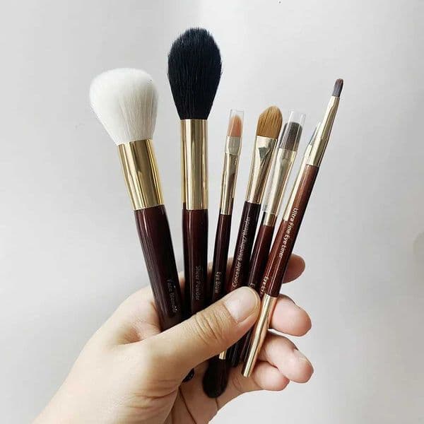 Limited Edition Travel Makeup Brush Set 7pcs Short Handle Cosmetic Brushes Beauty Tools W251118