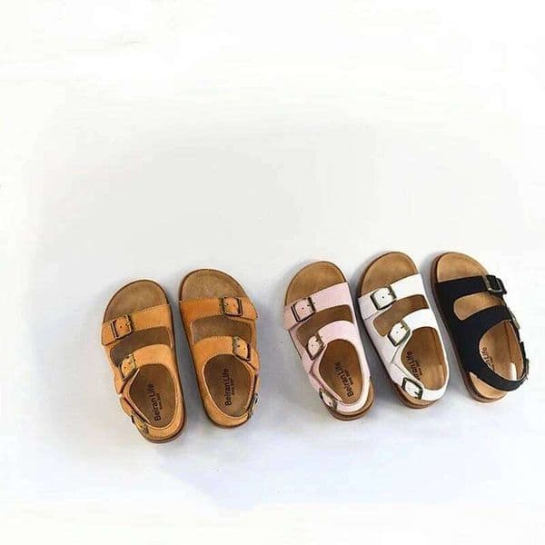 Cow Baby Boys Sandals Summer High Quality Genuine Leather Girls Upstream Fashion Children's Beach Shoes 26H0407