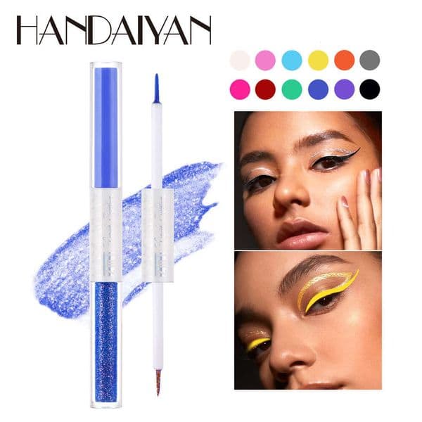 2026 New Double-Ended Eyeliner & Aegyo-Sal Pen Ultra-Fine Colorful Waterproof Long Lasting Smudge Proof Eye Makeup