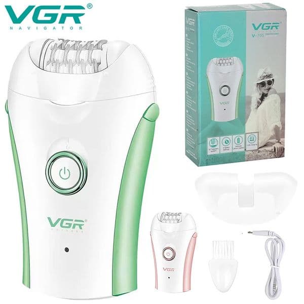 VGR Rechargeable Women Epilator Electric Female For Face Hair Removal Machine Facial Legs Body Bikini Remover 260409