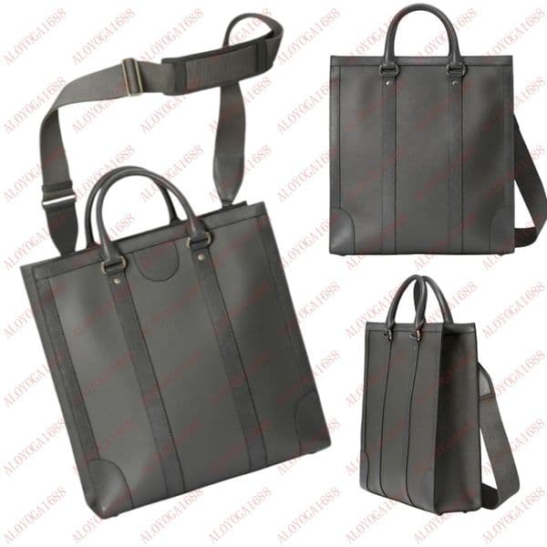 Briefcases Messenger Bags Mens Luxury Designer Mirror Quality Grey And Black Highest Canvas Shoulder Bags Business Crossbody Bag Ophi Medium Totes Handbag