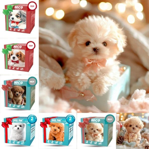 2026 Cute Plush Robot Puppy Interactive Walking Simulated Barking Tail Wagging Toy ChilrenWithout Battery 260408BY
