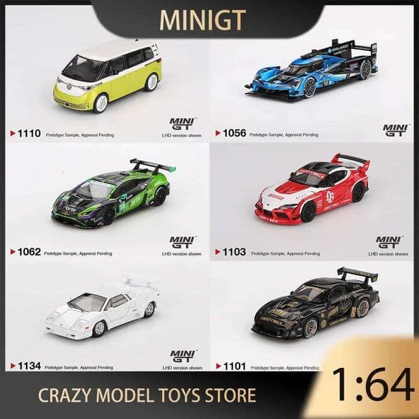 MINIGT 1:64 Acura ARX-06 GTP #10 Wayne Taylor Racing with Andretti MAZDA RX7 LB-Super Silhouette FD-NILES Alloy Model Collection 26W0409