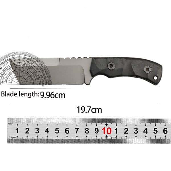 Top Quality A6482 Straight Knife D2 Titanium Coating Tanto Blade Full Tang G10 Handle Outdoor Survival Fixed Blade folding knife Knives with Kydex
