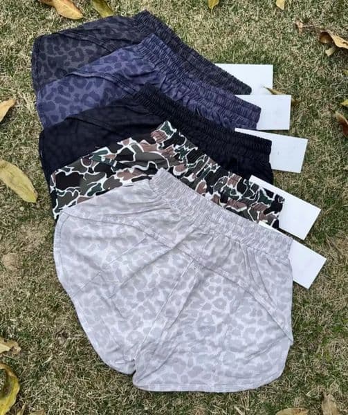 2026 New Uul4325 Audlt And Kids Yoga outdoor High Waist Shorts Exercise Short Fitness Wear Girls Running Elastic Adult Pants Sportswear Lined Drawstring Free Sh