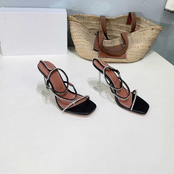 Sexy Strange Style Heels Sandals Woman Rhinestone Ankle Strap Party Dress Shoes Women High Heels Summer Gladiator Sandals Women 260409