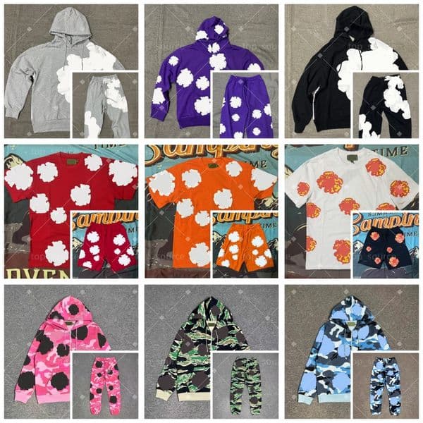 Designer style high-quality men's short sleeved shorts, unisex loose fit hoodie, fashionable hip-hop sweatshirt, and sweatpants