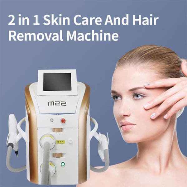 Profession M22 2 In1 Tattoo Removal Device For Women Hair Removal Machine OPT Remove Acne Skin Rejuvenation Nd Yag La-Ser