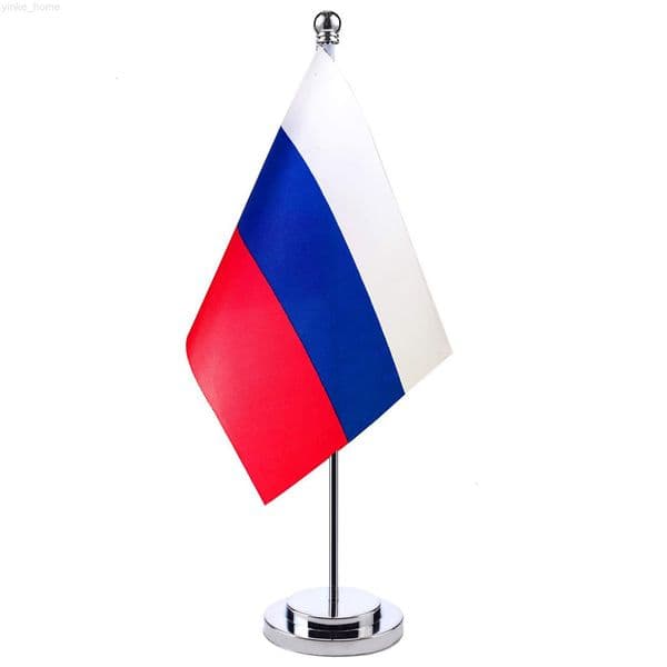 Russian Single-pole Table Flag Stand Small Flag Stand For Table Decoration Hanging Flags
