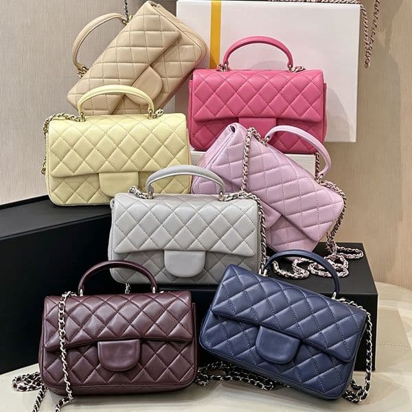 CF Mini Handle bag Chain Cross body bag New Designer bag 2026 Classic Luxury bag Ladies Genuine Leather bag Fashion bag Single Shoulder bag Messenger Chain Bag Purse