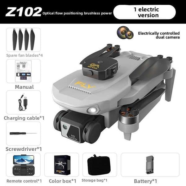 Z102 Drone 8K Long Endurance Obstacle Avoidance Remote Control HD Aerial Photography Brushless Training Aircraft Export Kuhangxin 2649